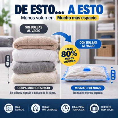 EasyVac™ Kit de 5 Bolsas al Vacío + Bomba de Regalo
