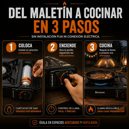 Estufa Portátil a Gas | Cocina Donde la Necesites