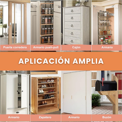 Pack x10 Cierres Magnéticos Adhesivos para Puertas y Muebles