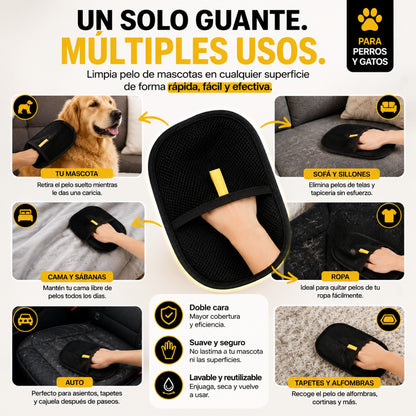 PeloFuera™ | Quita Pelo de Mascotas de Sofá, Ropa y Auto