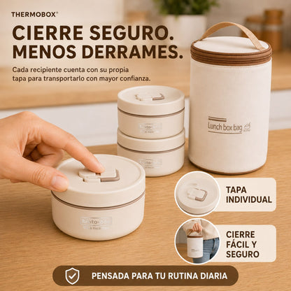 THERMOBOX®: SET DE 3 RECICIPIENTES TERMICOS Y LONCHERA