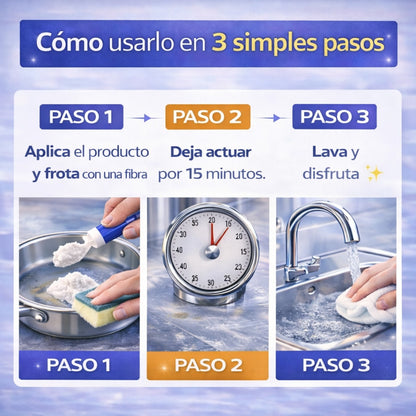 BrillaMax™ - Pasta Restauradora Multiusos - Limpia Sarro y Cochambre