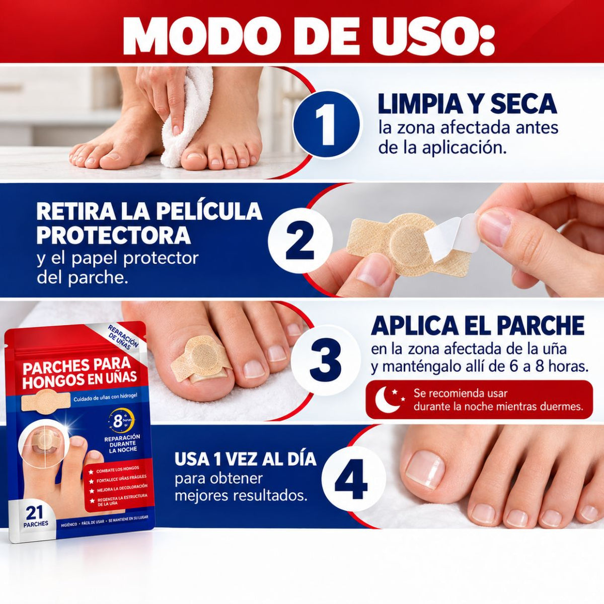 DermaPatch | Parche Antifungico Para Uñas