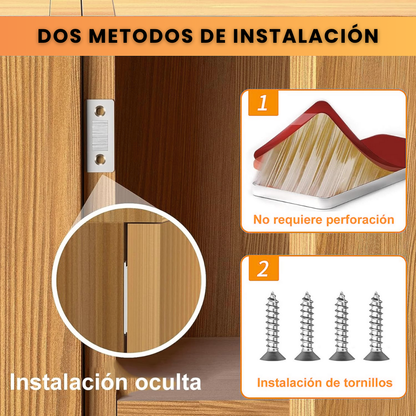 Pack x10 Cierres Magnéticos Adhesivos para Puertas y Muebles