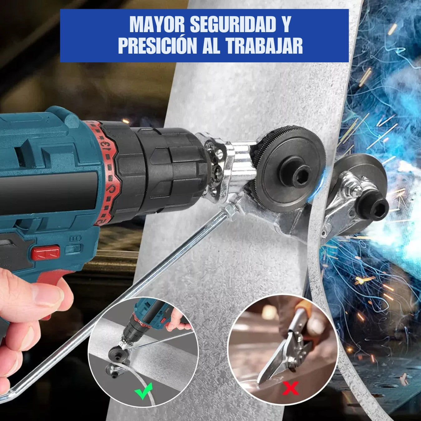 CutDrill™: Cortador De Metal Para Taladro