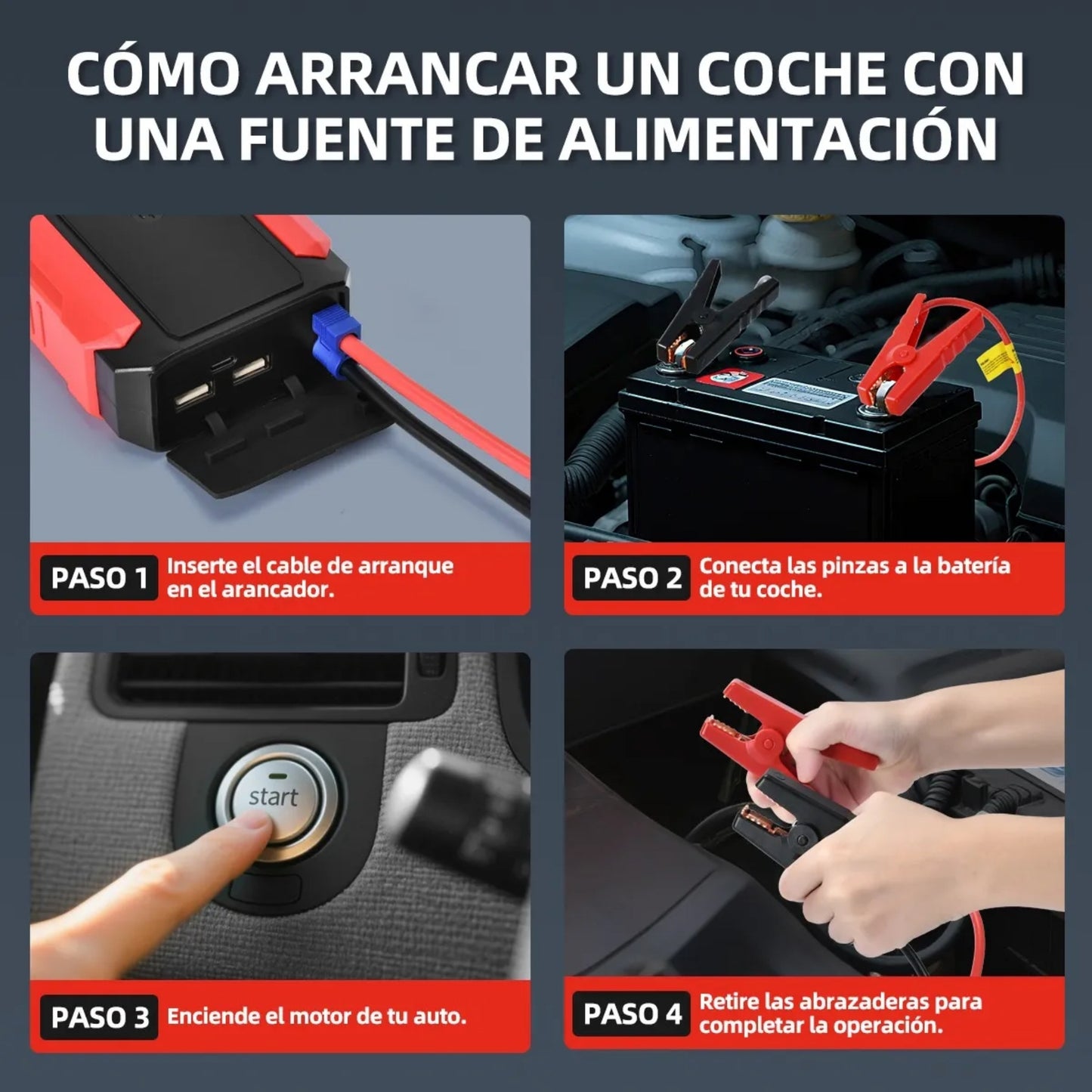 Kit Autorrescate PowerStart™: Arranca tu auto en segundos