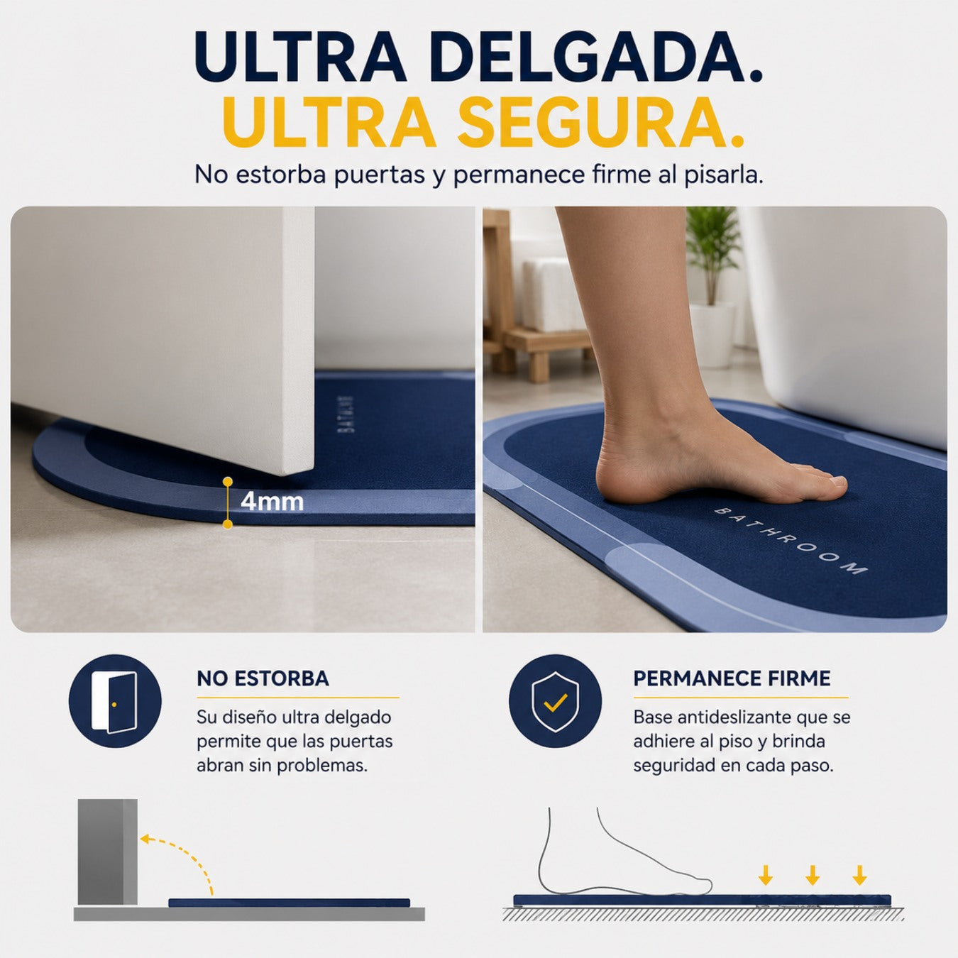 COMBO 2X1: Tapetes de baño de Secado Instantáneo