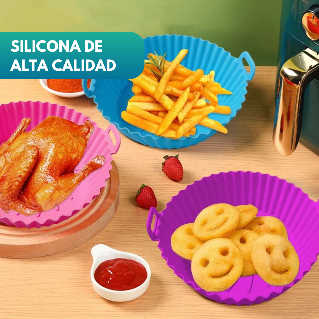 Pack de 5 Canastas De Silicona Para Airfryer