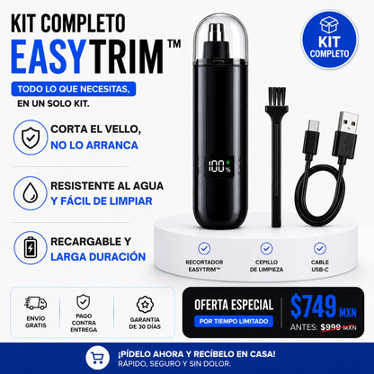 EasyTrim™ | Elimina el Vello Nasal Fácil y Sin Dolor.