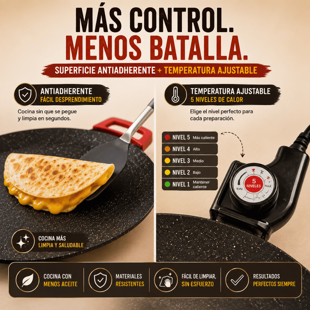 MesaAsada™ | Parrilla Eléctrica Todo en Uno + Libro de Recetas