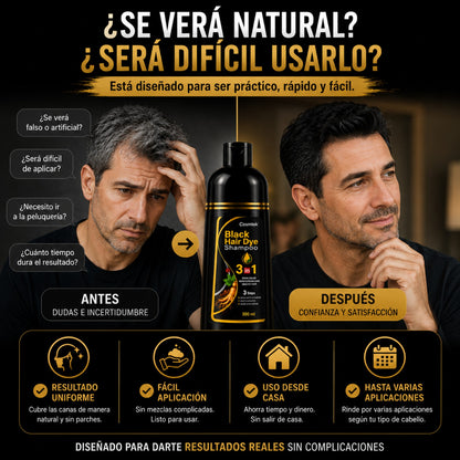 ColorZen™ Shampoo Cubre Canas | Color Negro