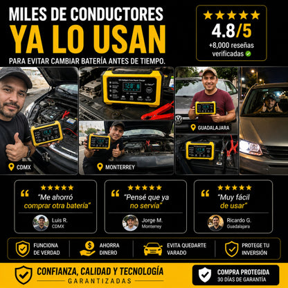 PowerVolt™ 12V | Revive la batería de tu auto