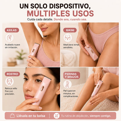 SedaSkin™ | Depiladora Eléctrica 2 en 1 para Zonas Delicadas