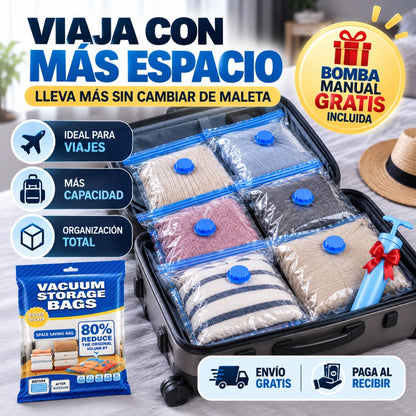 EasyVac™ Kit de 5 Bolsas al Vacío + Bomba de Regalo