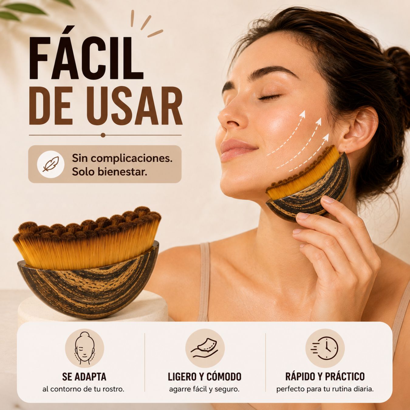 Cepillo Facial Para Contorno Linfatico