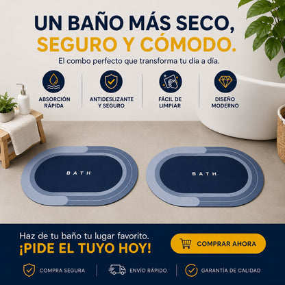 COMBO 2X1: Tapetes de baño de Secado Instantáneo