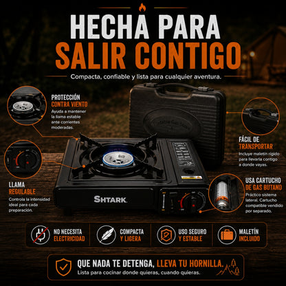 Estufa Portátil a Gas | Cocina Donde la Necesites