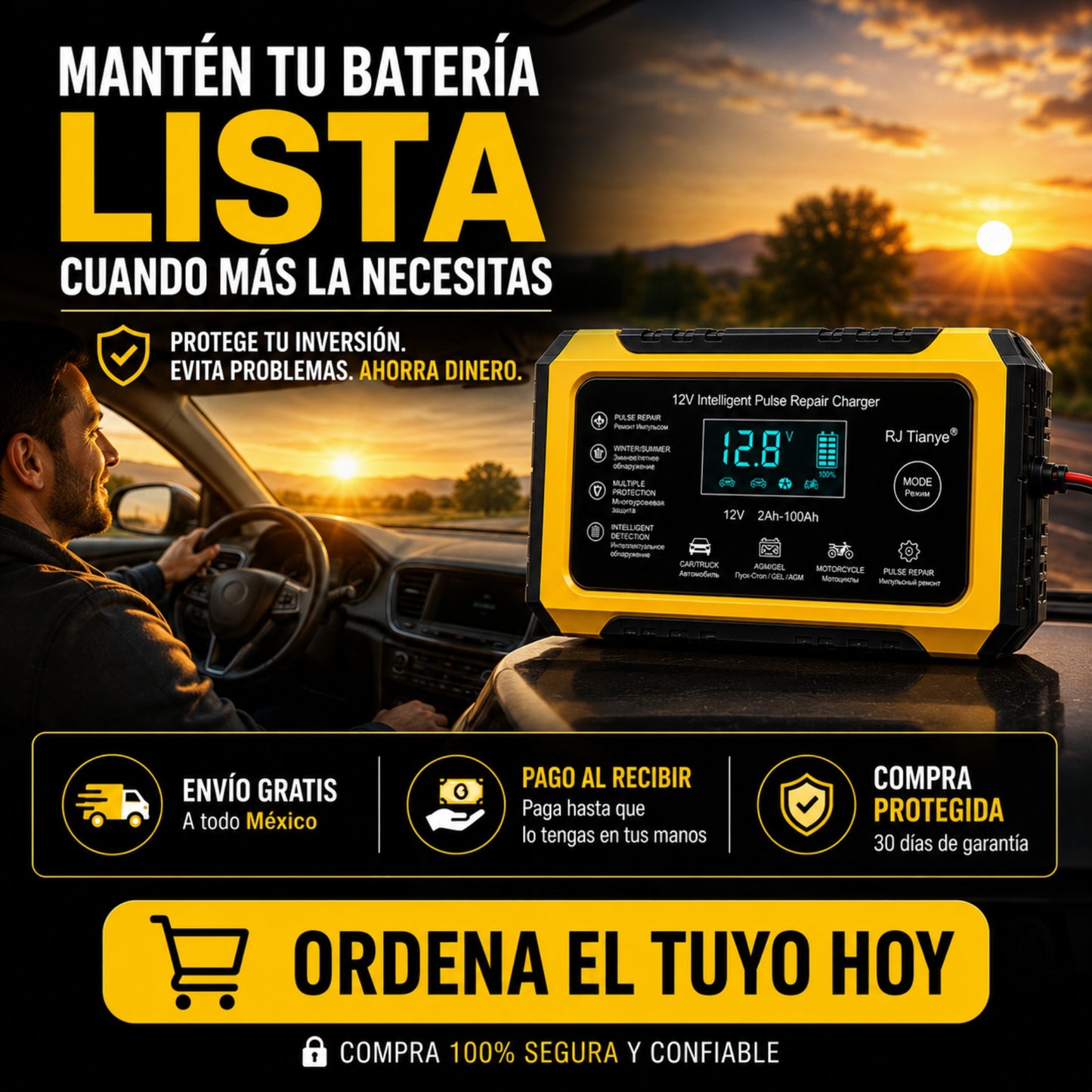 PowerVolt™ 12V | Revive la batería de tu auto