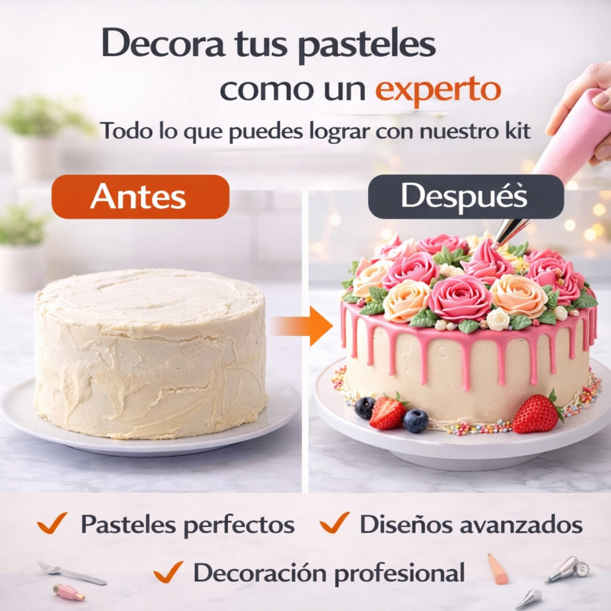BakeMaster™ Kit Profesional de Repostería 137 Piezas
