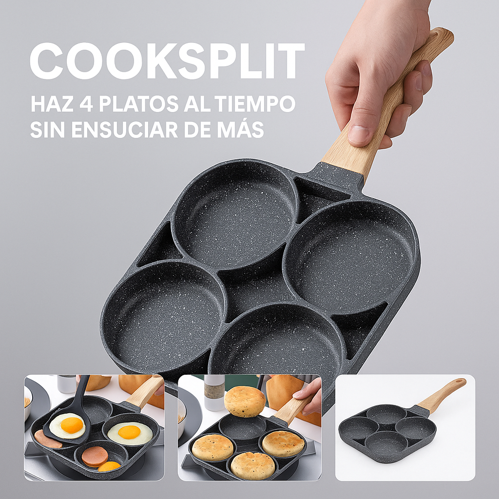 COOKSPLIT®: SARTEN ANTIADHERENTE 4 EN 1
