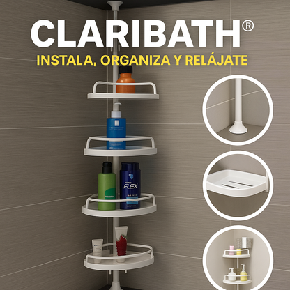 CLARIBATH®: ORGANIZADOR ESQUINERO PARA BAÑO
