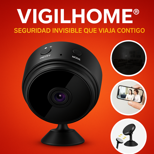 VIGILHOME®: CAMARA SEGURIDAD INVISIBLE QUE VIAJA CONTIGO