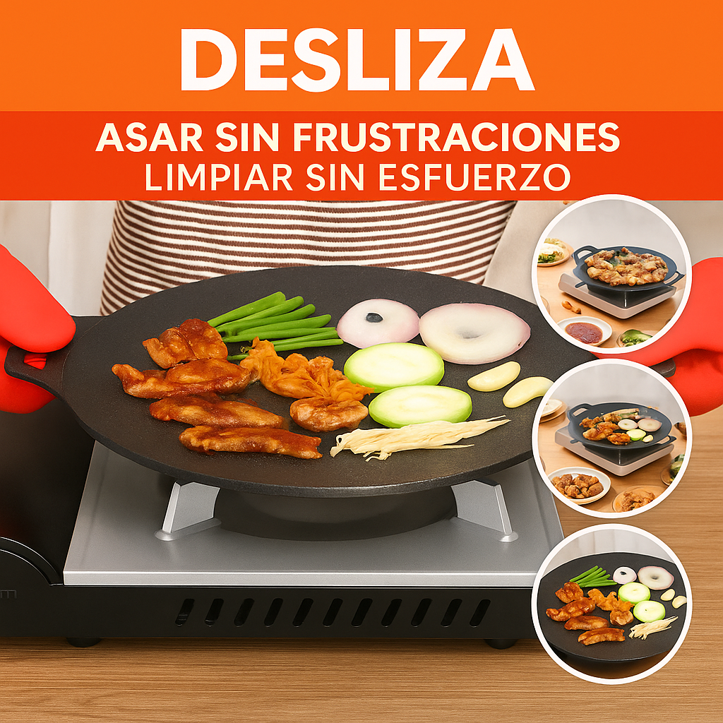 DESLIZA®: PARRILLA COREANA ANTIADHERENTE