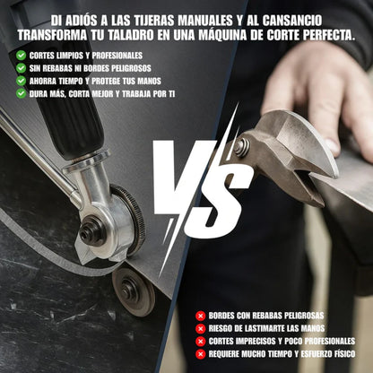CutDrill™: Cortador De Metal Para Taladro