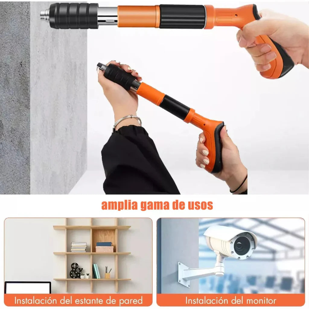 CLAVEX®: PISTOLA REMACHADORA DE IMPACTO + 10 CLAVOS DE IMPACTO