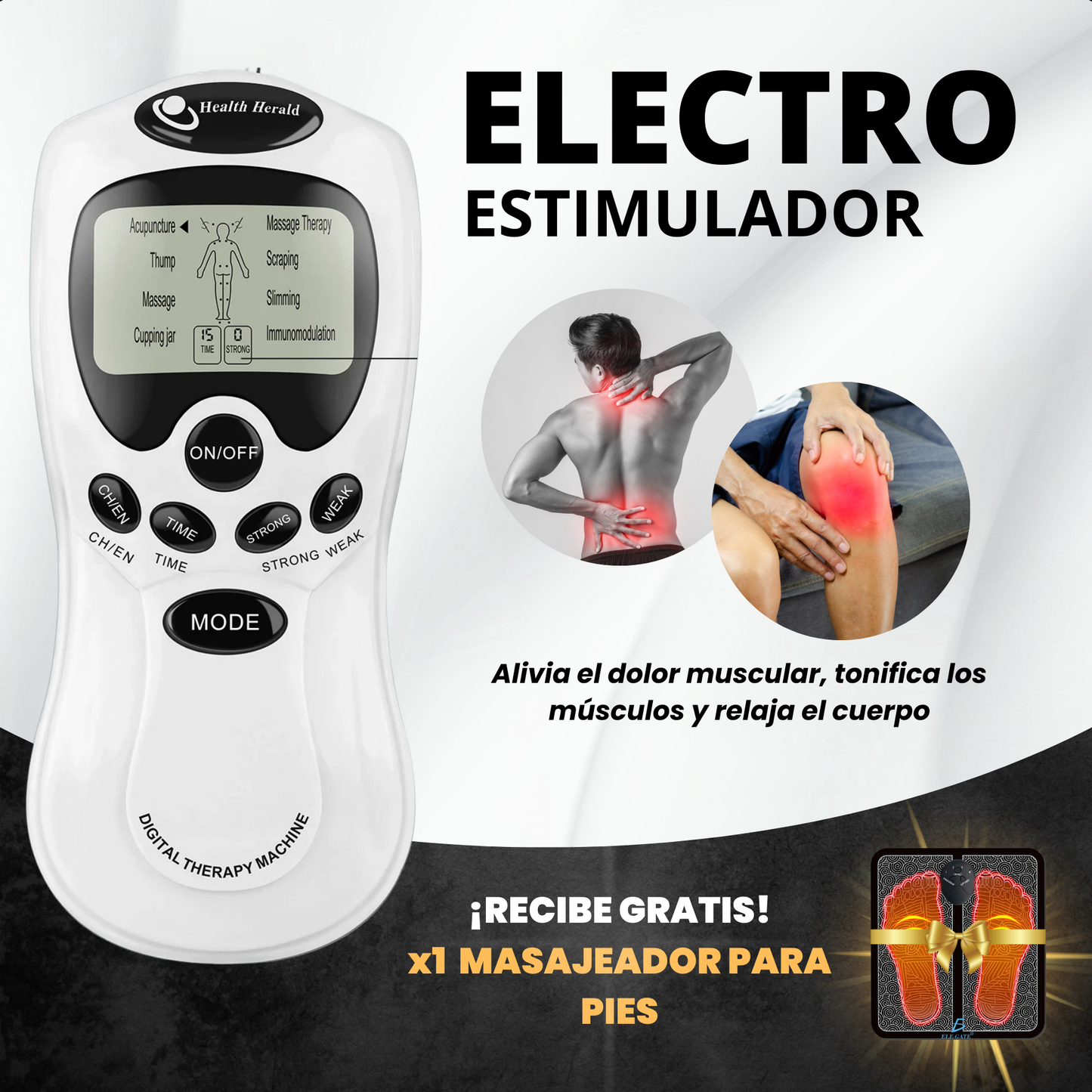 TENSRelief™ – Terapia portátil para aliviar y recuperar tu cuerpo
