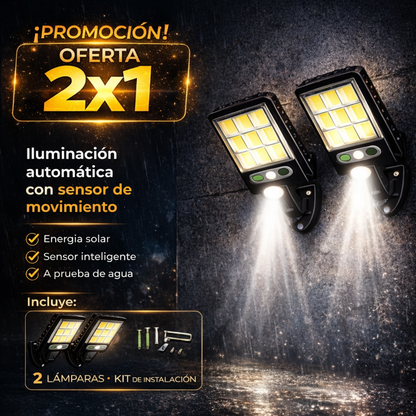 LUMINIX: LAMPARA SOLAR INTELIGENTE | ILUMINA TU HOGAR (2X1)