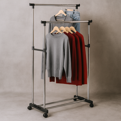 DOBLESMART®: ORGANIZADOR DE ROPA PORTATIL